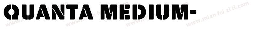 Quanta Medium字体转换
